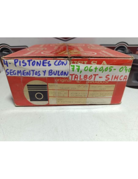 Equipo de motor Tarabusi Simca 1200 (77,06 + 0.05 sobremedida 0.40)