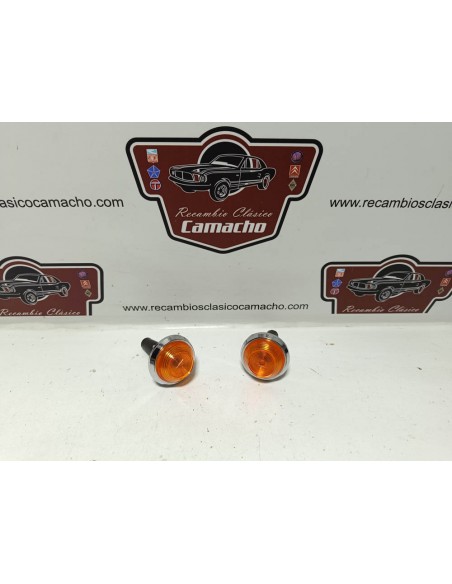 Pareja piloto intermitente aleta Seat 600 N,D,E y L (metálicos)