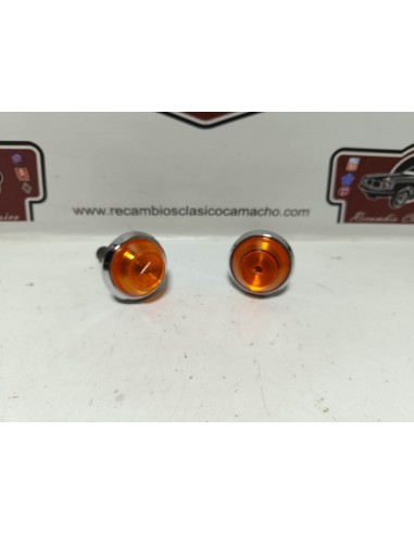 Pareja piloto intermitente aleta Seat 600 N,D,E y L (metálicos)