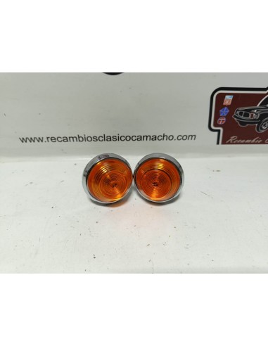 Pareja piloto intermitente aleta Seat 600 N,D,E y L (metálicos)
