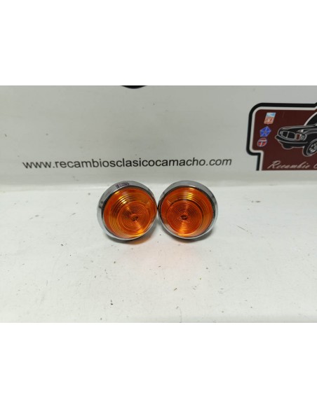 Pareja piloto intermitente aleta Seat 600 N,D,E y L (metálicos)