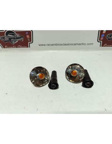 Pareja piloto intermitente aleta Seat 600 N,D,E y L (metálicos)