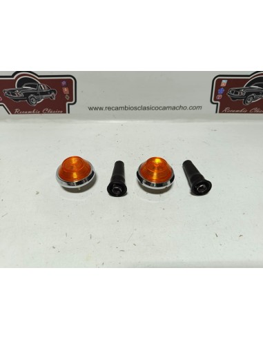 Pareja piloto intermitente aleta Seat 600 N,D,E y L (metálicos)