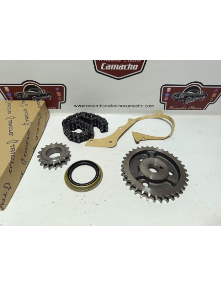 KIT DISTRIBUCION CADENA SEAT 127 ,FURA Y PANDA (PIÑON BAJO)