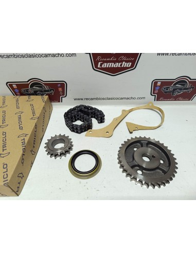 KIT DISTRIBUCION CADENA SEAT 127 ,FURA Y PANDA (PIÑON BAJO)