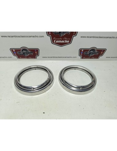 Juego 4 cerquillos de faro Seat 600 N (aluminio)