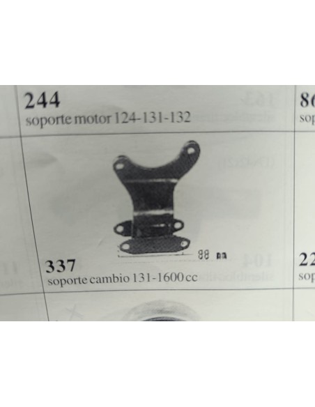 Soporte caja de cambios Seat 124 , 1430 (5 velocidades) y Seat 131 1600cc