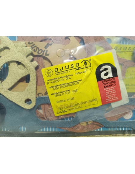 Juego de juntas descarbonización Renault 18 Turbo