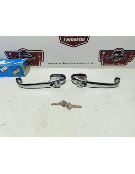 Pareja manilla exterior Seat 600 E , L y Seat 850 (misma llave)