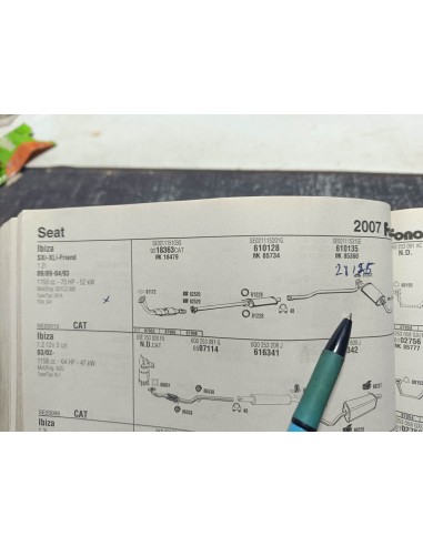 Silencioso trasero de escape Seat Ibiza 1.2 y 1.5 System Porsche