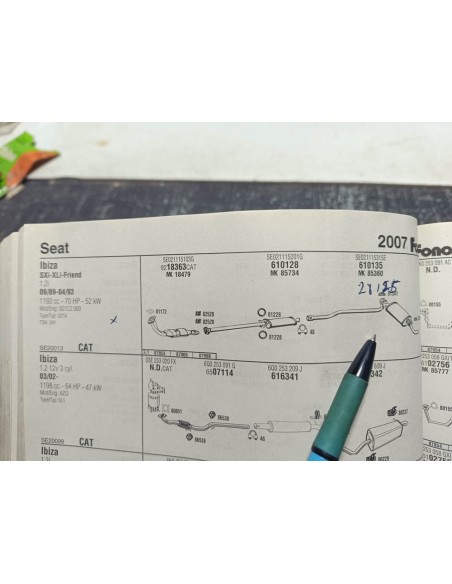 Silencioso trasero de escape Seat Ibiza 1.2 y 1.5 System Porsche