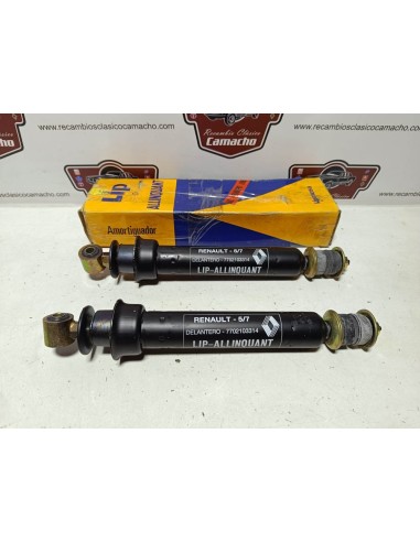 PAREJA AMORTIGUADOR  DELANTERO RENAULT 5 y 7 (LIP ORIGINAL)
