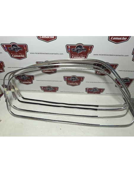 Juego de 4 cejillas ventanas de puerta Seat 600 E y L