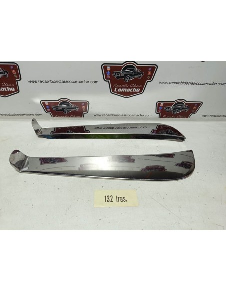 Juego faldilla trasera salvbarros  Seat 132 (metálicas inoxidable)