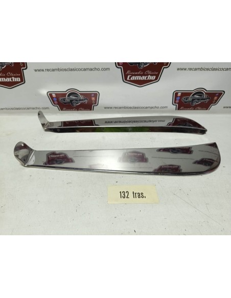 Juego faldilla trasera salvbarros  Seat 132 (metálicas inoxidable)