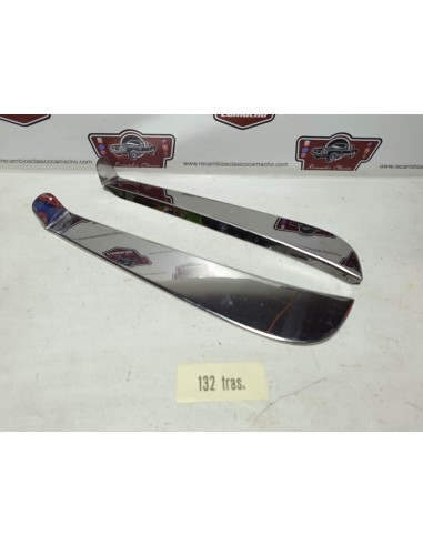 Juego faldilla trasera salvbarros  Seat 132 (metálicas inoxidable)