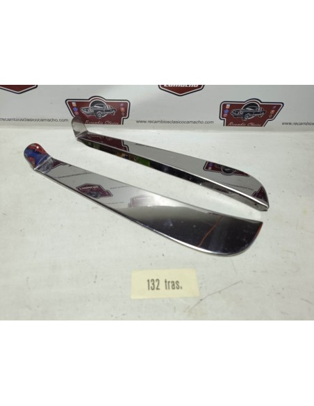 Juego faldilla trasera salvbarros  Seat 132 (metálicas inoxidable)