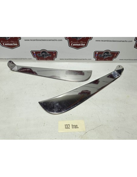 Juego faldilla trasera salvbarros  Seat 132 (metálicas inoxidable)