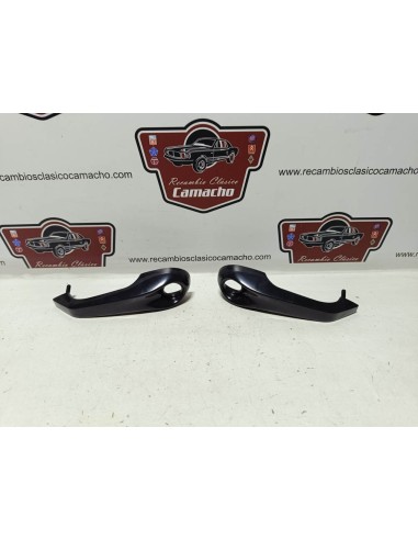 Pareja manilla exterior puerta Renault 4 (plástico negro)