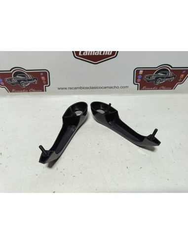 Pareja manilla exterior puerta Renault 4 (plástico negro)