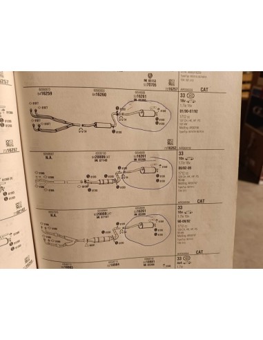 Silencioso trasero de escape Alfa Romeo 33 motor 1.7ie 16v