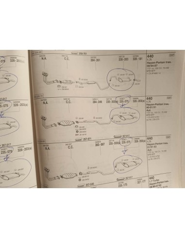 Silencioso trasero escape Volvo 440 motor 1.6 i , 1.7 y 1.7i