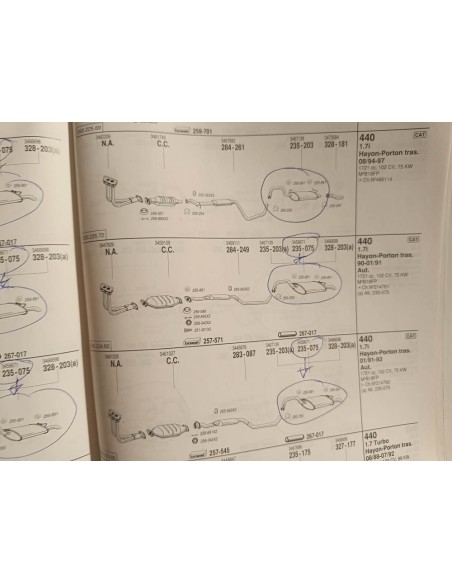 Silencioso trasero escape Volvo 440 motor 1.6 i , 1.7 y 1.7i