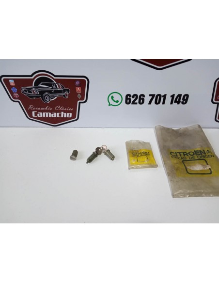 JUEGO BOMBIN DE PUERTA CON LLAVE CITROEN 2CV