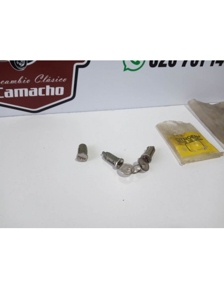 JUEGO BOMBIN DE PUERTA CON LLAVE CITROEN 2CV