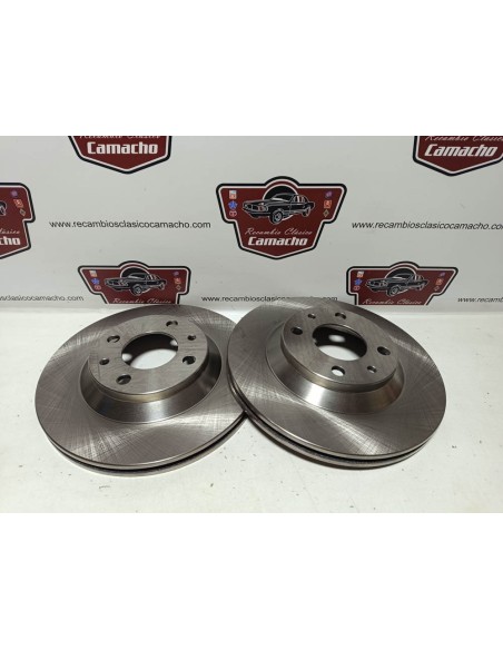 Pareja disco de freno delantero Seat Ibiza y Málaga (ventilados)