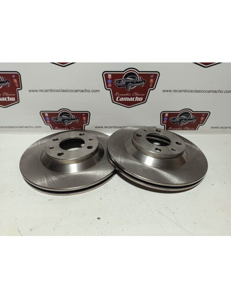 Pareja disco de freno delantero Seat Ibiza y Málaga (ventilados)