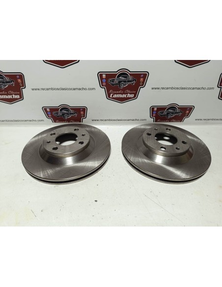 Pareja disco de freno delantero Seat Ibiza y Málaga (ventilados)