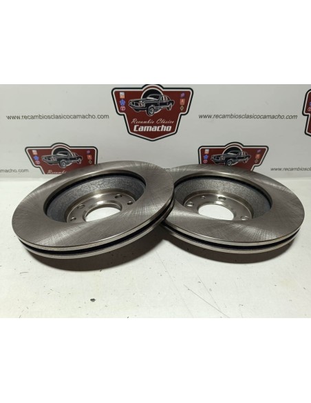 Pareja disco de freno delantero Seat Ibiza y Málaga (ventilados)