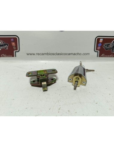 Cerradura capó tapa de motor Seat 850 con llaves