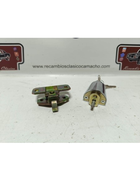 Cerradura capó tapa de motor Seat 850 con llaves