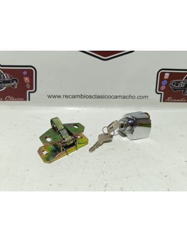Cerradura capó tapa de motor Seat 850 con llaves