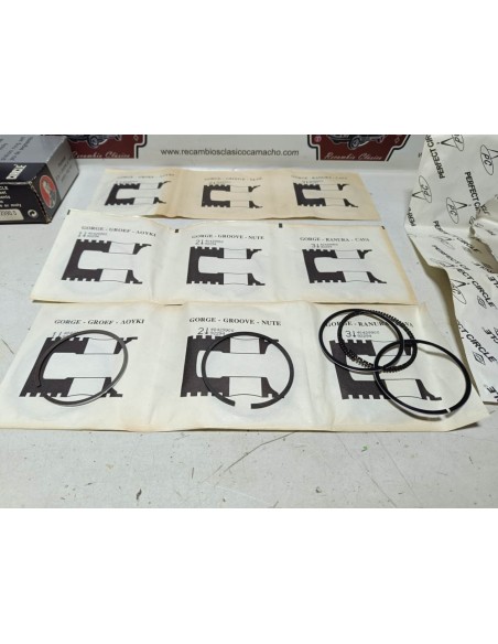 Juego de segmentos 70 mm Renault (motor 1108 cc)