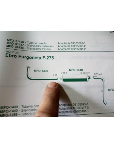 SALIDA COLECTOR FURGONETA EBRO F-275