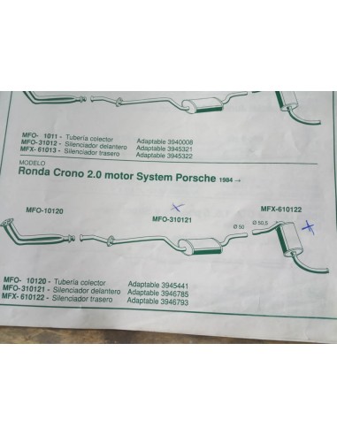 SILENCIOSO TRASERO ESCAPE SEAT RONDA CRONO 2.0
