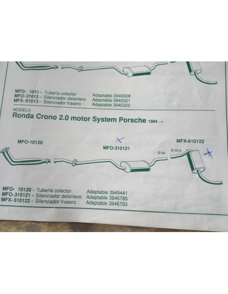 SILENCIOSO TRASERO ESCAPE SEAT RONDA CRONO 2.0