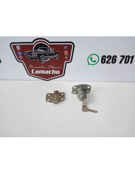 CERRADURA COMPLETA PORTON TRASERO SEAT 127 CON LLAVES