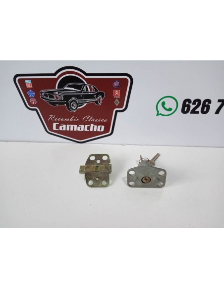 CERRADURA COMPLETA PORTON TRASERO SEAT 127 CON LLAVES