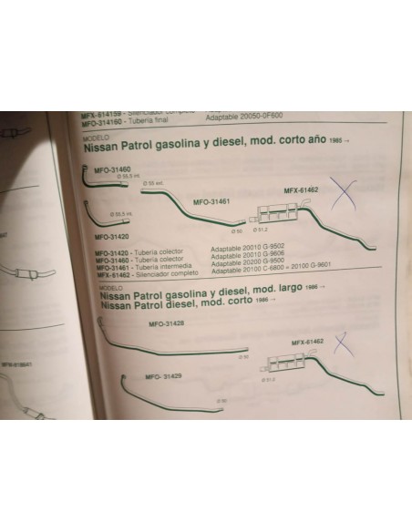 SILENCIOSO TRASERO ESCAPE NISSAN PATROL