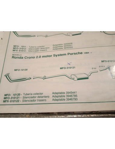 SILENCIOSO INTERMEDIO ESCAPE SEAT RONDA CRONO 2.0