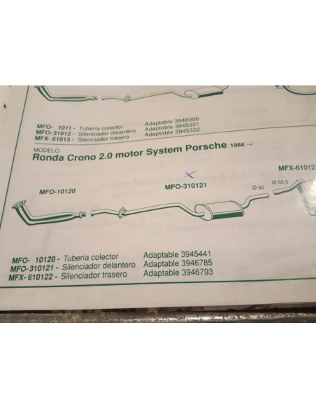 SILENCIOSO INTERMEDIO ESCAPE SEAT RONDA CRONO 2.0