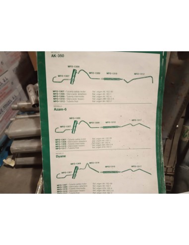 SILENCIOSO TRASERO ESCAPE CITROEN AK-350,AZAM-6, DYANE Y BREAK