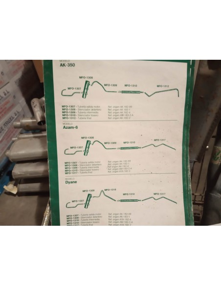 SILENCIOSO TRASERO ESCAPE CITROEN AK-350,AZAM-6, DYANE Y BREAK