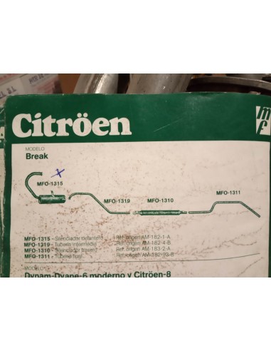SILENCIOSO TRASERO ESCAPE CITROEN AK-350,AZAM-6, DYANE Y BREAK