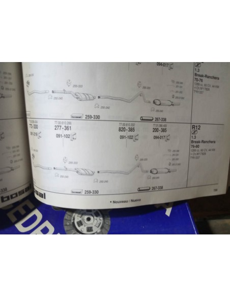 SILENCIOSO INTERMEDIO ESCAPE RENAULT 12