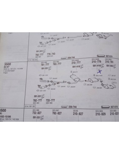 SILENCIOSO TRASERO ESCAPE ROVER 2300 Y 3500